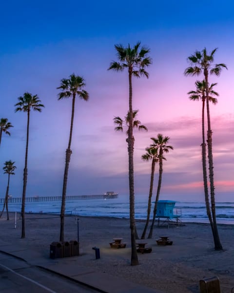 Oceanside California Dusk - Coastal Fine Art Print