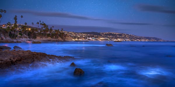 Laguna Beach Night Photography | Coastal Wall Art on Metal & Acrylic