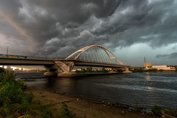 Lowry Bridge Minneapolis Storm Photography Art | William Drew Photography