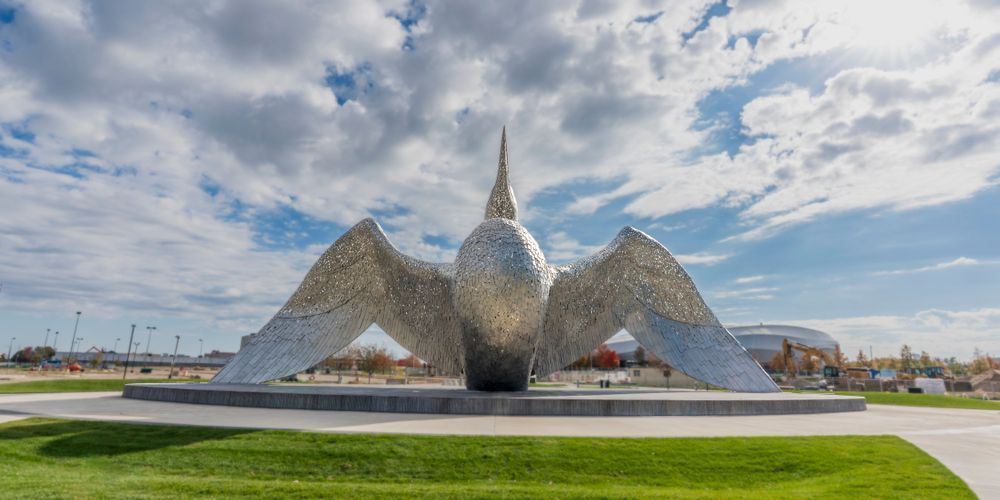 The Calling Loon Statue Allianz Field St. Paul Fine Art Print