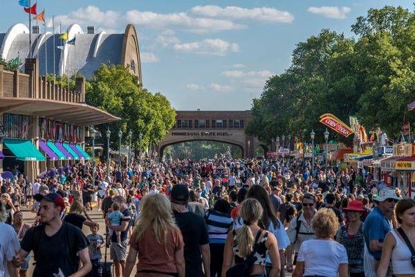 Liggett Avenue Crowd at the Fair Saint Paul Art by William Drew Photography