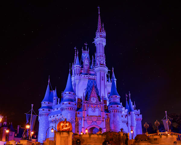 Mnsshp Castle And Pumpkin 7 Magic Kingdom Walt Disney World Photography Art | William Drew Photography