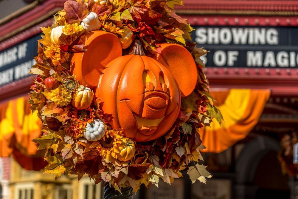 Mainstreet Usa Mickey Pumpkin 5 Photography Art | William Drew Photography