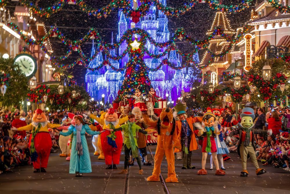 Mickey's Very Merry Christmas Parade — Magic Kingdom Christmas Fine Art Print