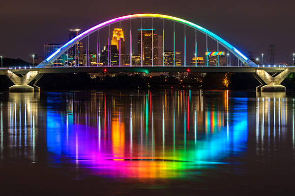 Minneapolis Lowry Bridge Pride Colors   Prints + Gifts Photography Art | William Drew Photography