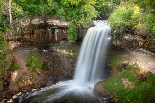 Minnehaha Falls Summer Minneapolis Art by William Drew Photography