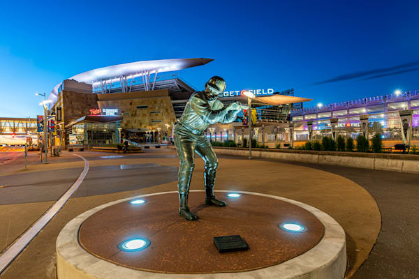 Rod Carew Statue and Target Field Twin Cities Statium Art by William Drew Photography
