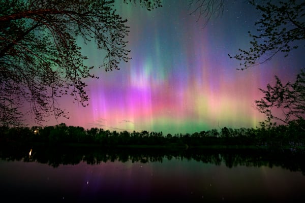 Sunrise River Landing Aurora May 2024 Photography Art | William Drew Photography