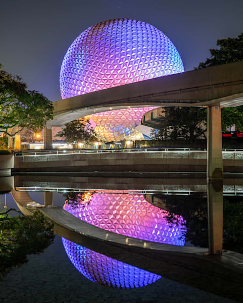 Spaceship Earth Reflections Disney Art by William Drew Photography