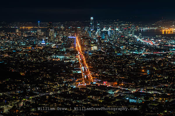 Golden Path to the Skyline San Francisco Removable Wallpaper by William Drew Photography