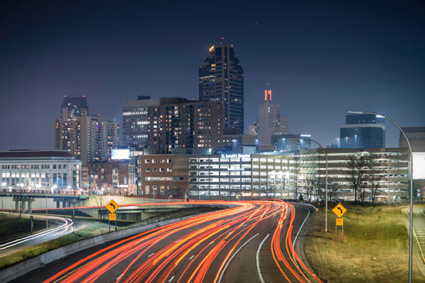 Saint Paul Skyline and Interstate 94 Saint Paul Art by William Drew Photography