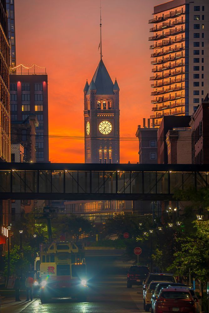 Vigil Over the City | Minneapolis Clock Tower Night Wall Art