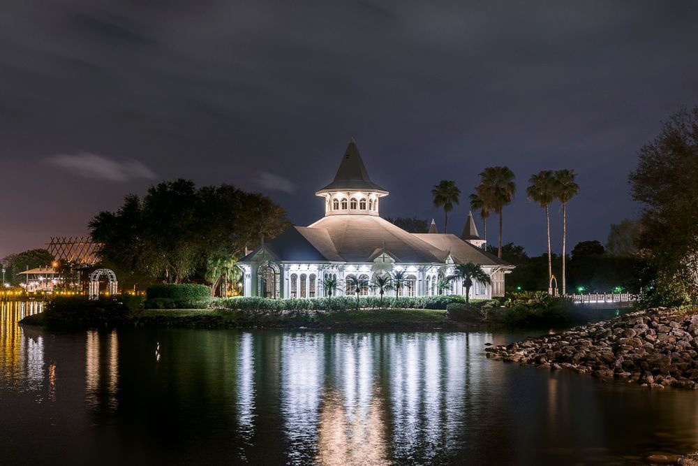 Wedding Pavilion Reflections 2 Disney Art by William Drew Photography