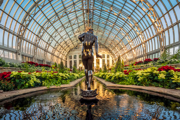 Winter Light Sunken Garden Print – Como Conservatory St. Paul Wall Art Photography