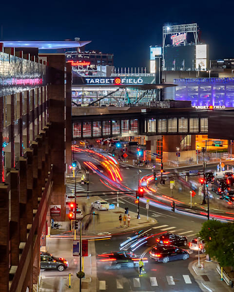 Target Field at Night Wall Art | Minneapolis Print