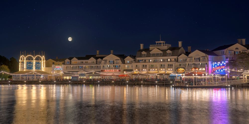 The Boardwalk and the Moon Disney Art by William Drew Photography
