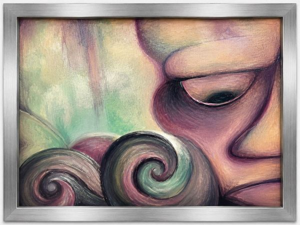 Am I | Contemplative Figurative Art by Michael J. Thomas