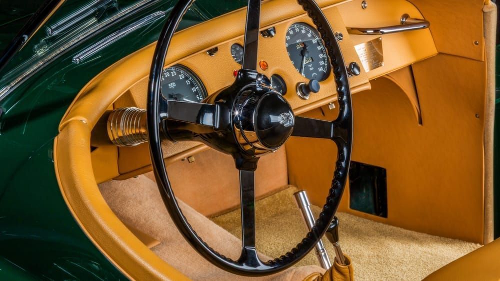 Behind The Wheel Of The Xk120 Art | The Frame Gallery