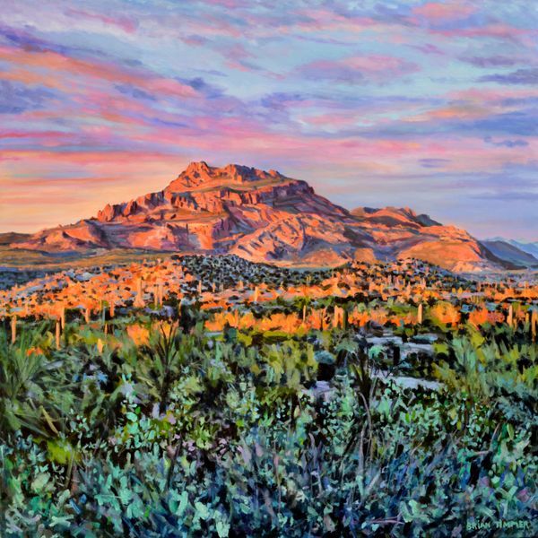 Red Mountain OIl Painting