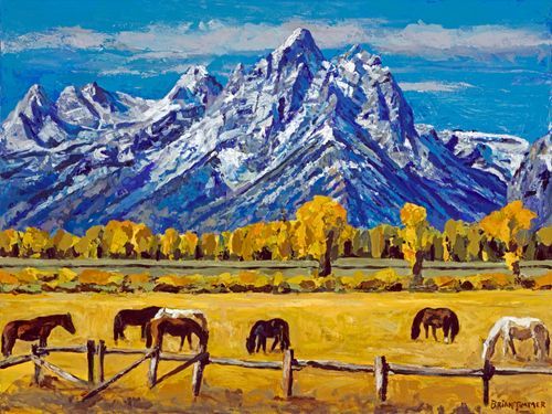 Red Mountain OIl Painting