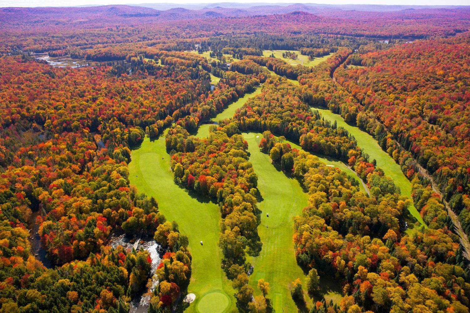 Thendara Golf Course Aerial V1 Photography Art | Kurt Gardner