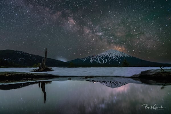 Mt Bachelor Spring Night Photography Art | Barb Gonzalez Photography