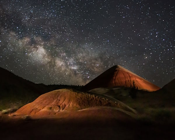 Other Worldly Painted Hills and Milkyway photo for sale by Barb Gonzalez Photography