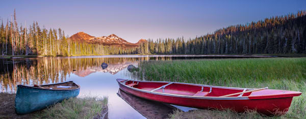 Canoes Scott Lake Wide Editcolor Photography Art | Barb Gonzalez Photography