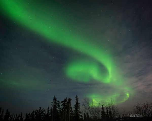 Aurora Swirl Alaska Photography Art | Barb Gonzalez Photography