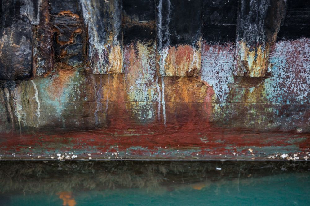 Rusty Boat Abstract Photography Art | Barb Gonzalez Photography