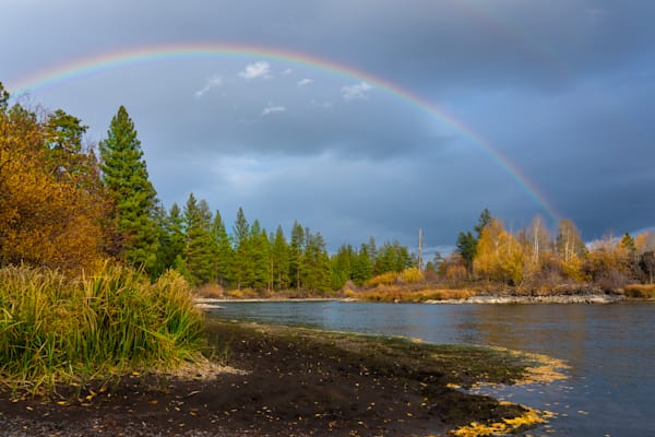 Rainbow Over Deschutes River Photography Art | Barb Gonzalez Photography