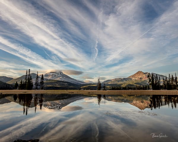 Sparks Lake Reflected Clouds Photography Art | Barb Gonzalez Photography