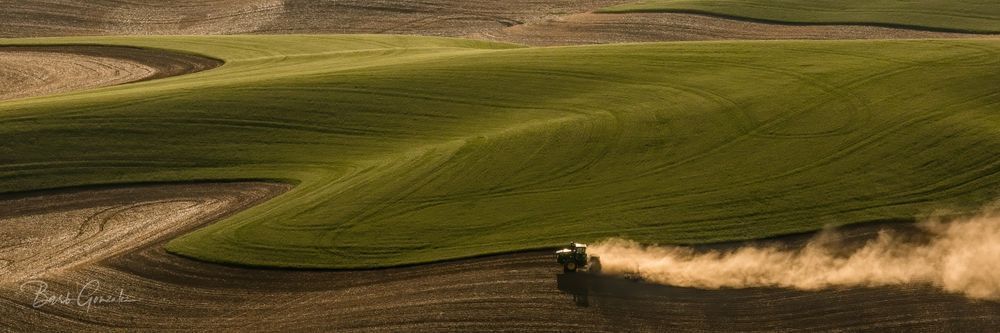 Palouse Tractor   Wide Photography Art | Barb Gonzalez Photography