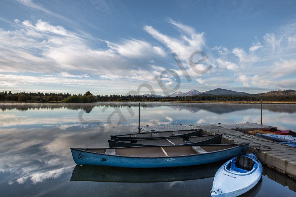 Phalarope Lake Canoes Photography Art | Barb Gonzalez Photography