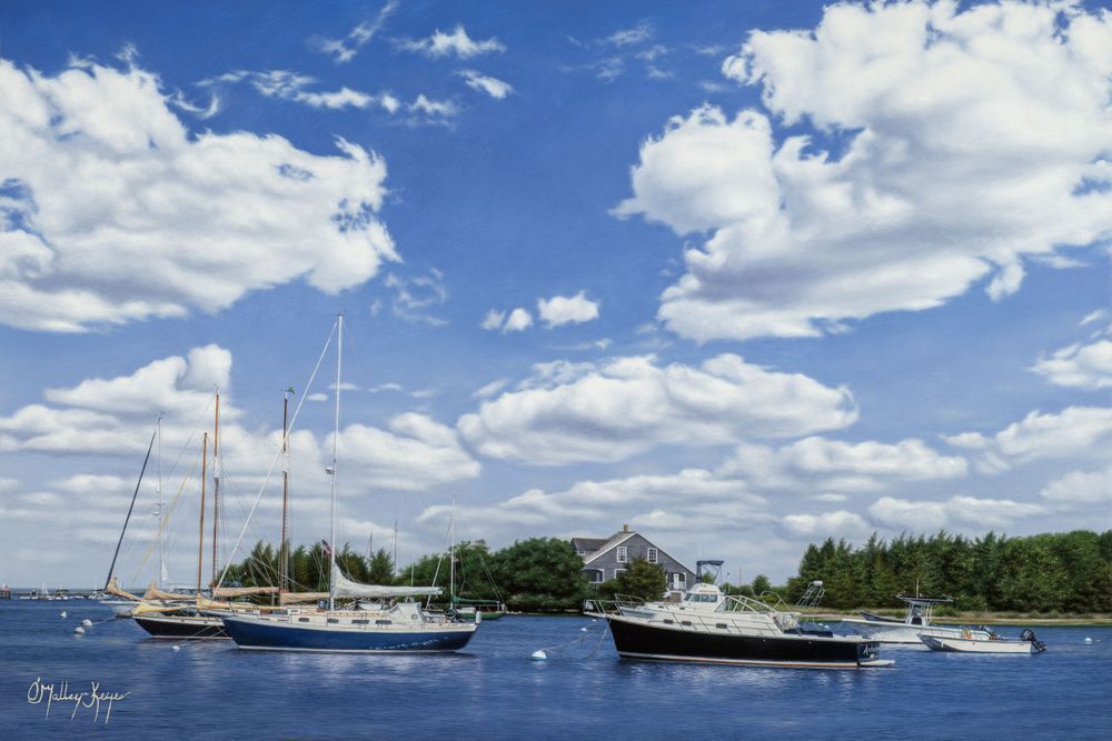 Cape Cod Harbor Moring Calm Art | juliaomalleykeyes