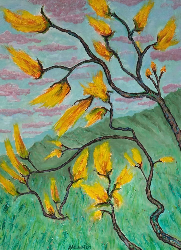 Golden Branches Art | Tom Hessler Gallery