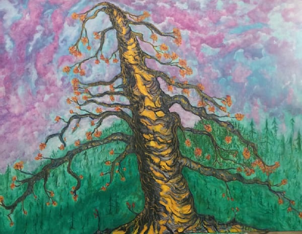 Mystic Spiral In A Twilight Grove Art | Tom Hessler Gallery