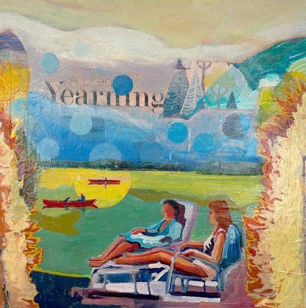 Held Between the Sun and the Water | Contemporary Landscape Collage