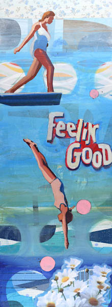 Promise of Feeling Good | Contemporary Collage Painting