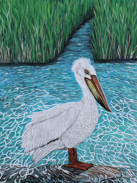 Pelican In Poygan Art | Brenda's Creativity