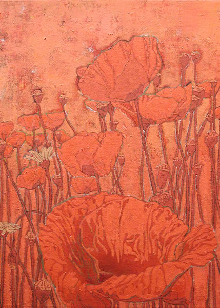 Poppies Card Art | Joseph Jackino