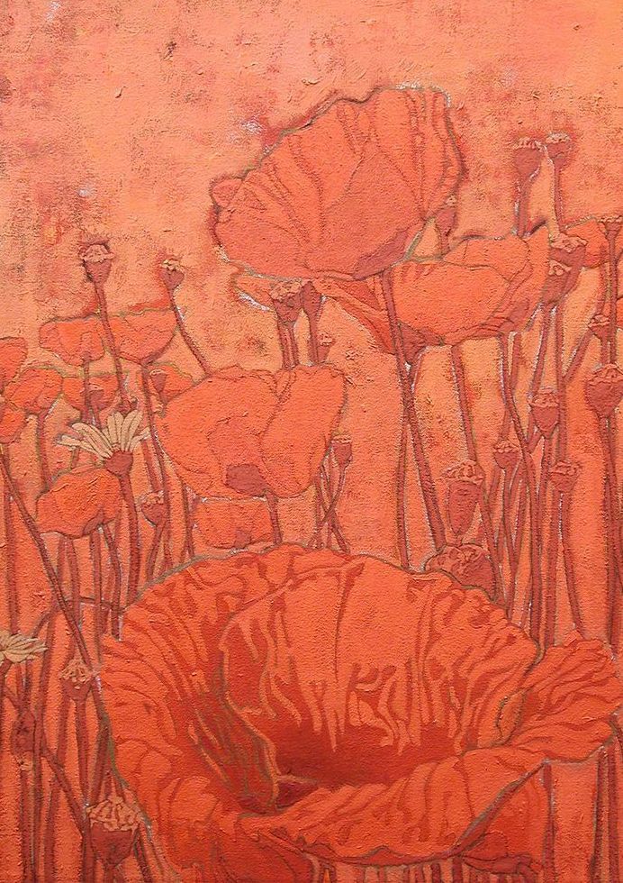 Poppies Card Art | Joseph Jackino