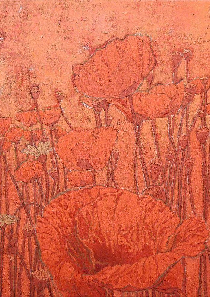 Poppies Card Art | Joseph Jackino