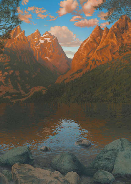 Grand Tetons Card Art | Joseph Jackino