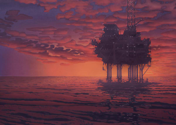 Oil Rig Card Art | Joseph Jackino
