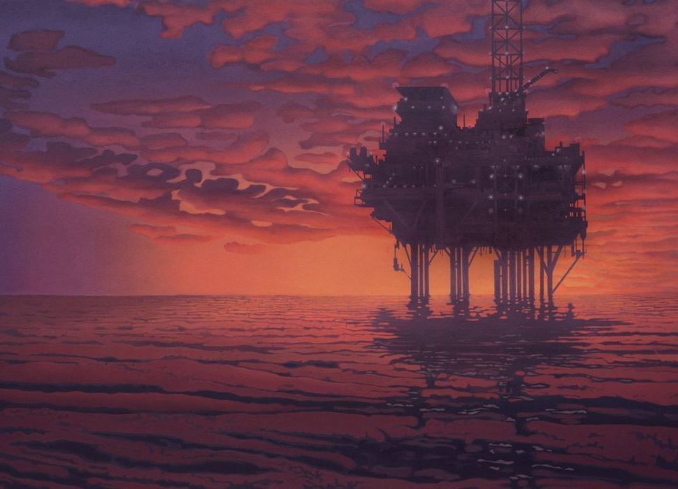 Oil Rig Card Art | Joseph Jackino