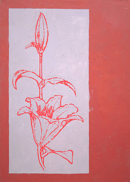 Red Lily Card Art | Joseph Jackino