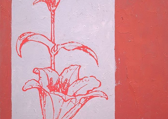 Red Lily Card Art | Joseph Jackino