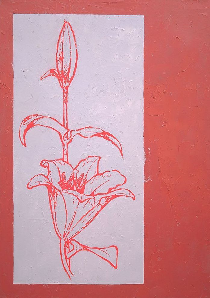 Red Lily Card Art | Joseph Jackino