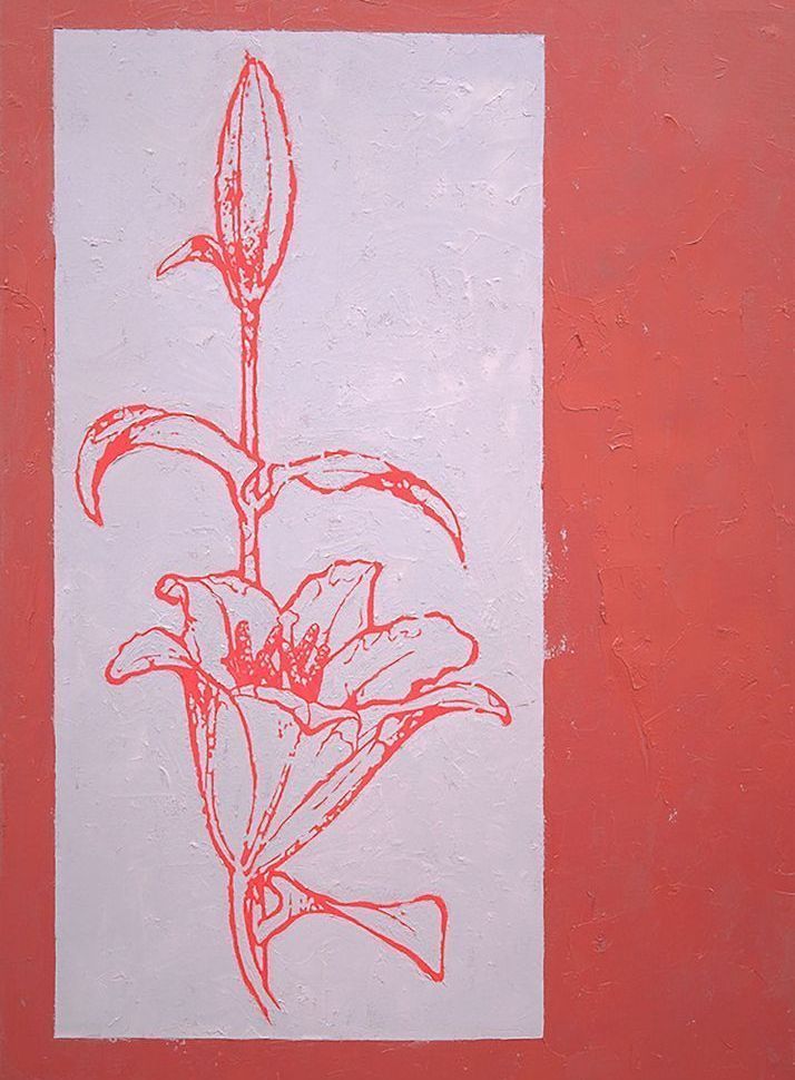 Red Lily Card Art | Joseph Jackino